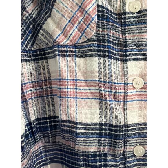 Lane Bryant Women's Plus Size Plaid Tie Waist Button Front Dress Size 16 New - Picture 4 of 6
